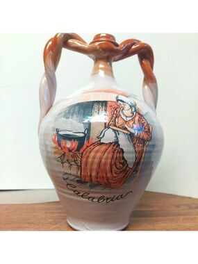 Vintage* 80s Calabria Handpainted Jug